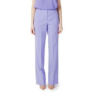 Hanny Deep Wide Leg Trousers Model Women Liliac